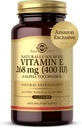 Solgar Vitamin E 268 mg (400 IU), 360 Alpha Softgels - Naturlig Antioksidant, Hud og Immunsystem Støtte - Naturlig kildet vitamin E - Glutenfri, Dairy Free - 360 Serveringer