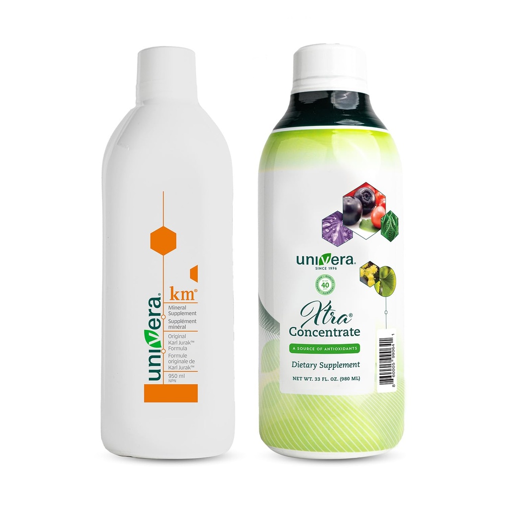 Univera Essentials Pack km, Flytende Kalium støtter Xtra-konsentrat, Vitamin B-kompleks, Vital energi, 15 naturlige ingredienser, Administrer stress, Forbedre felles helse, Forbedret en