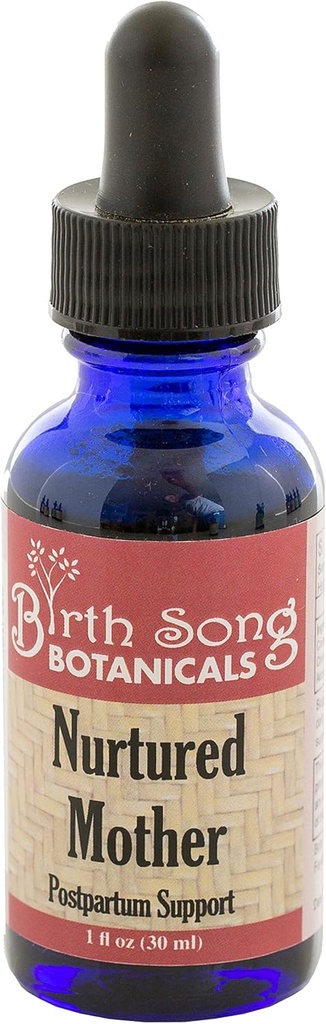 Fødselssang Botaniske Nurtured Mor Postpartum Etter fødsel Tinktur, Herbal, 1oz Flaske