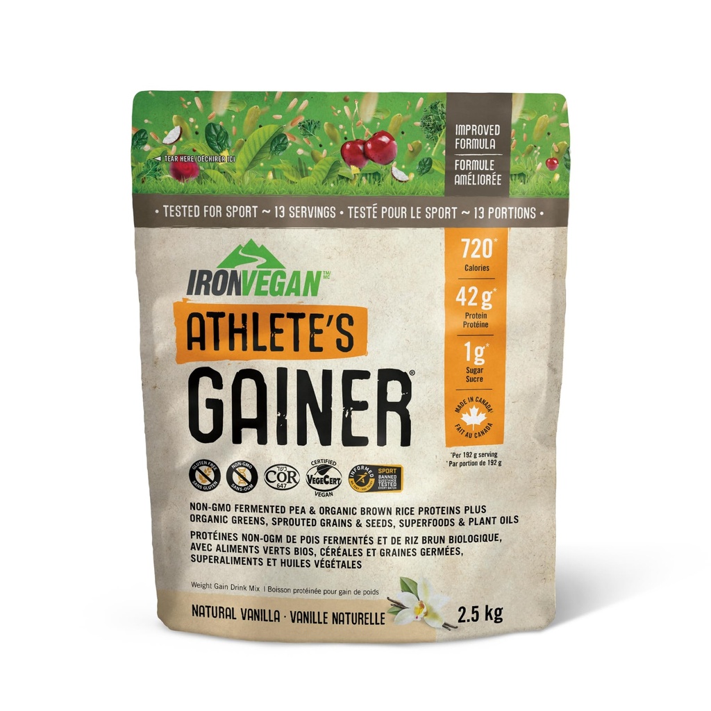 Gainer Vanilla Protein pulver, 2500 GR