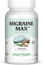 Maxi Health Migraine Max® Kraftig Migraine Relief | 100% naturlig | 120 enkle å svelge kapsler Kosher-sertifisert