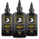 Bossman Jelly Beard Olje for menn - 3 pakke (12 oz i total, gull sent) - Softens, moisturizes og betingelser med naturlige ingredienser