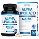 Alpha Lipoic Acid 600mg per servering 60 kapsler - Potent antioksidant for nevropati og kardiovaskulær helse (ALA Supplement) - tredjeparts testet, ikke-GMO, Glutenfri, Vegan & USA laget