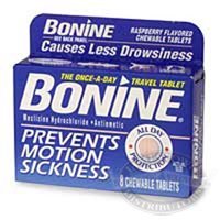 Bonine Chewable tabletter for bevegelsessykhet 50100187 16 pk