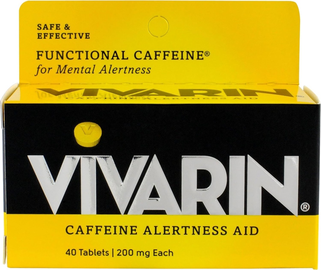 Vivarin Koffein Alarmness Aid, Tabletter 40 ea (Pack of 6)