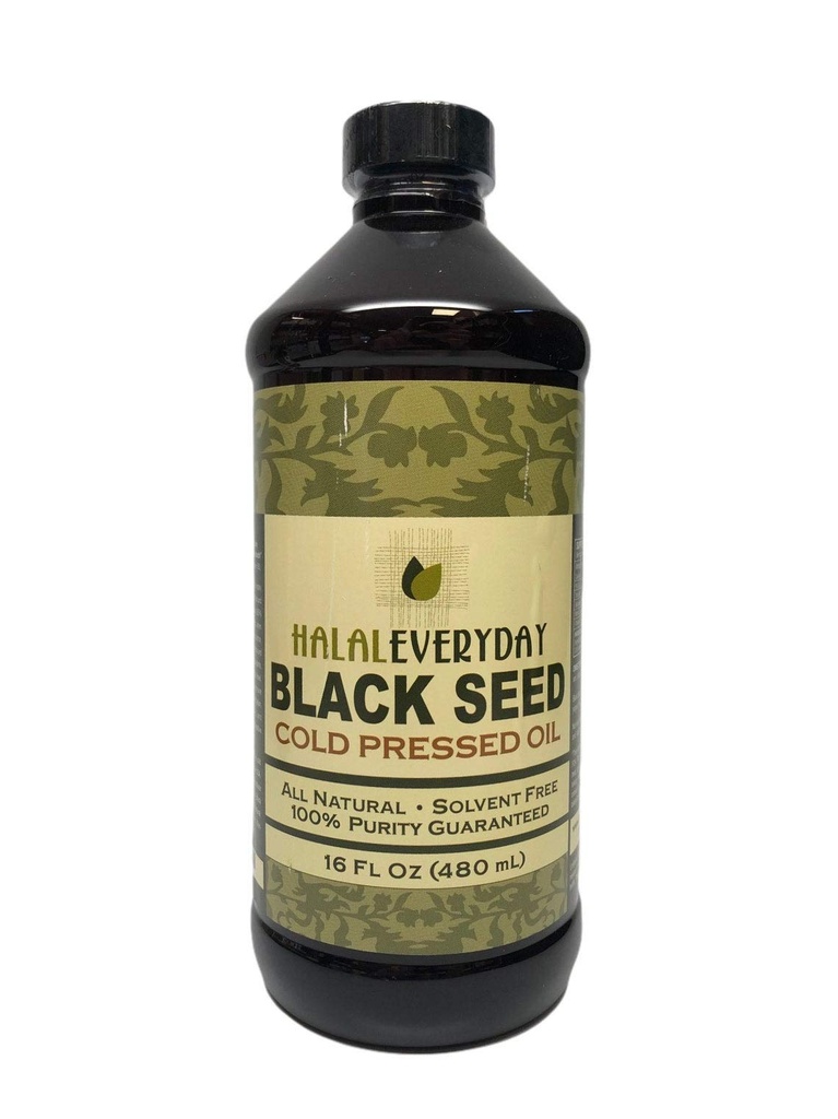 Ren svart frøolje - 16 OZ - 100% ren og kald presset svart frø - ikke-GMO og vegansk - Nigella Sativa