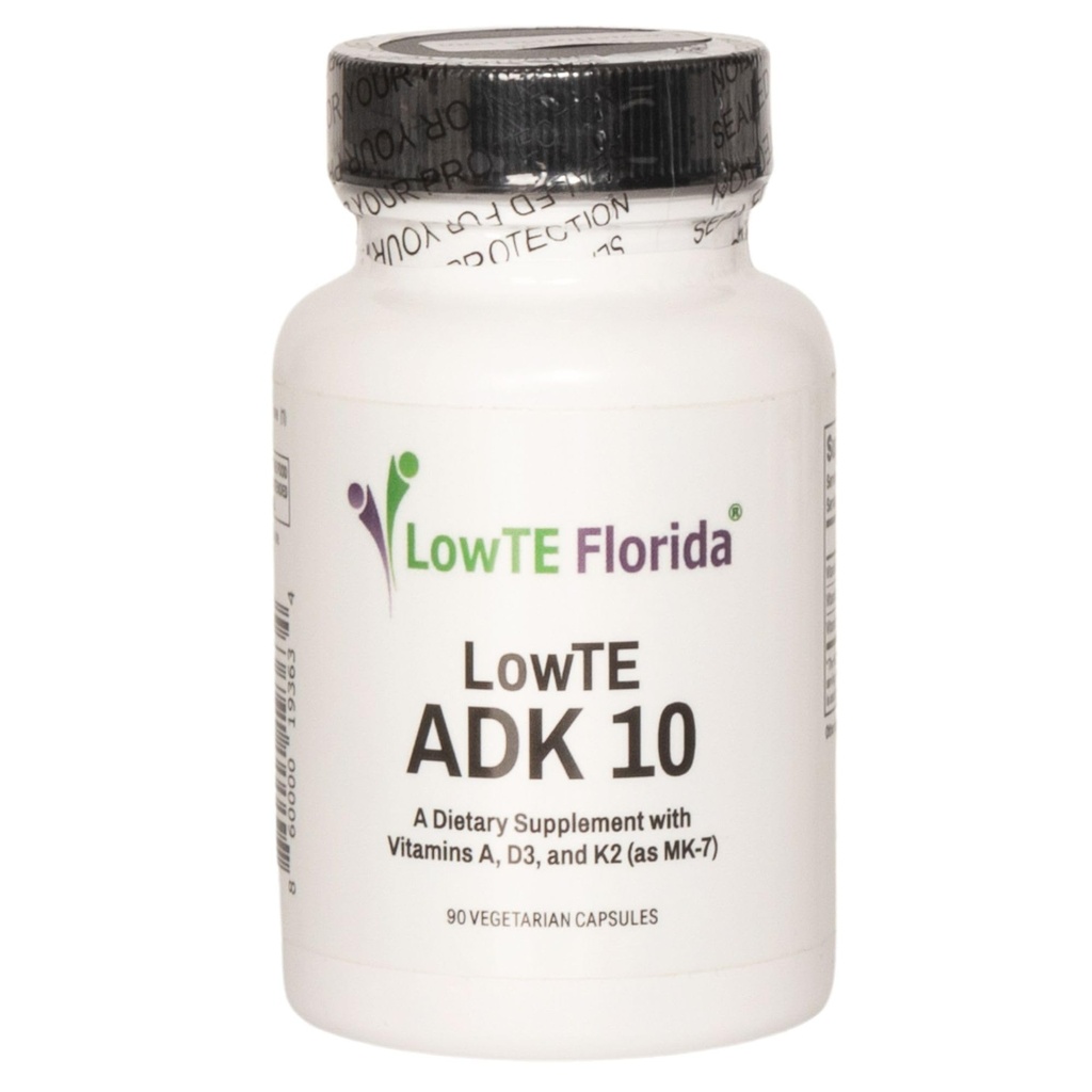 ADK 10-90 Kapsler I vitamin D3 K2 & A, Multivitamin Supplement for sterkere bein, tenner og hjerte* og normalt blodtrykk*, høy potens vitamin ADK med vitamin D3 10.000 iu