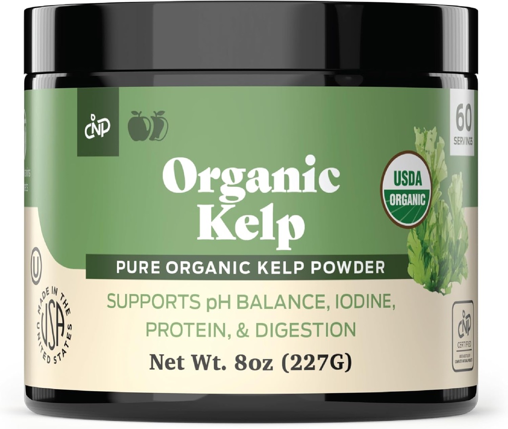 Organisk Kelp pulver Supplement - bulk rå, tørr, ren sjø Kelp Forseglet pulver 8 oz 75 Servering Thyroid, jodin, & Digestion