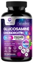 Glucosamine Chondroitin MSM Joint Supplement 2100mg - med glukosaminsulfat, Turmeric, Boswellia, Quercetin & Bromelain - Naturens ekstra styrkefleksibilitet, mobilitet og felles støtte, 60 kapsler