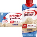 Premier Protein Shake, Vanilla, 30g Protein, 11 fl oz, Pakke med 12 (Packing May Vary)