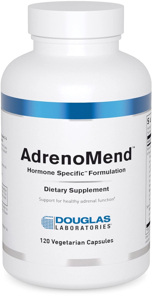 Douglas Laboratories AdrenoMend - Rhodiola Herbal Supplement - Adrenal støtte - Med Ashwagandha, Bacopa Monnieri, og andre Adaptogener - Non-GMO - 120 Vegetariske kapsler