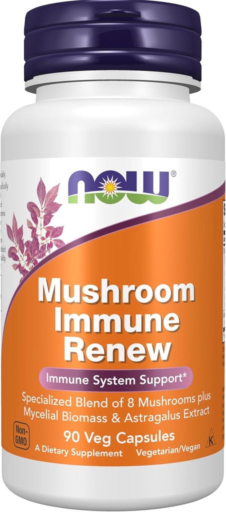 NU Mattilskudd, Immune RenewTM med Astragalus Root Extract, Immune System Support*, 90 Veg Kapsler