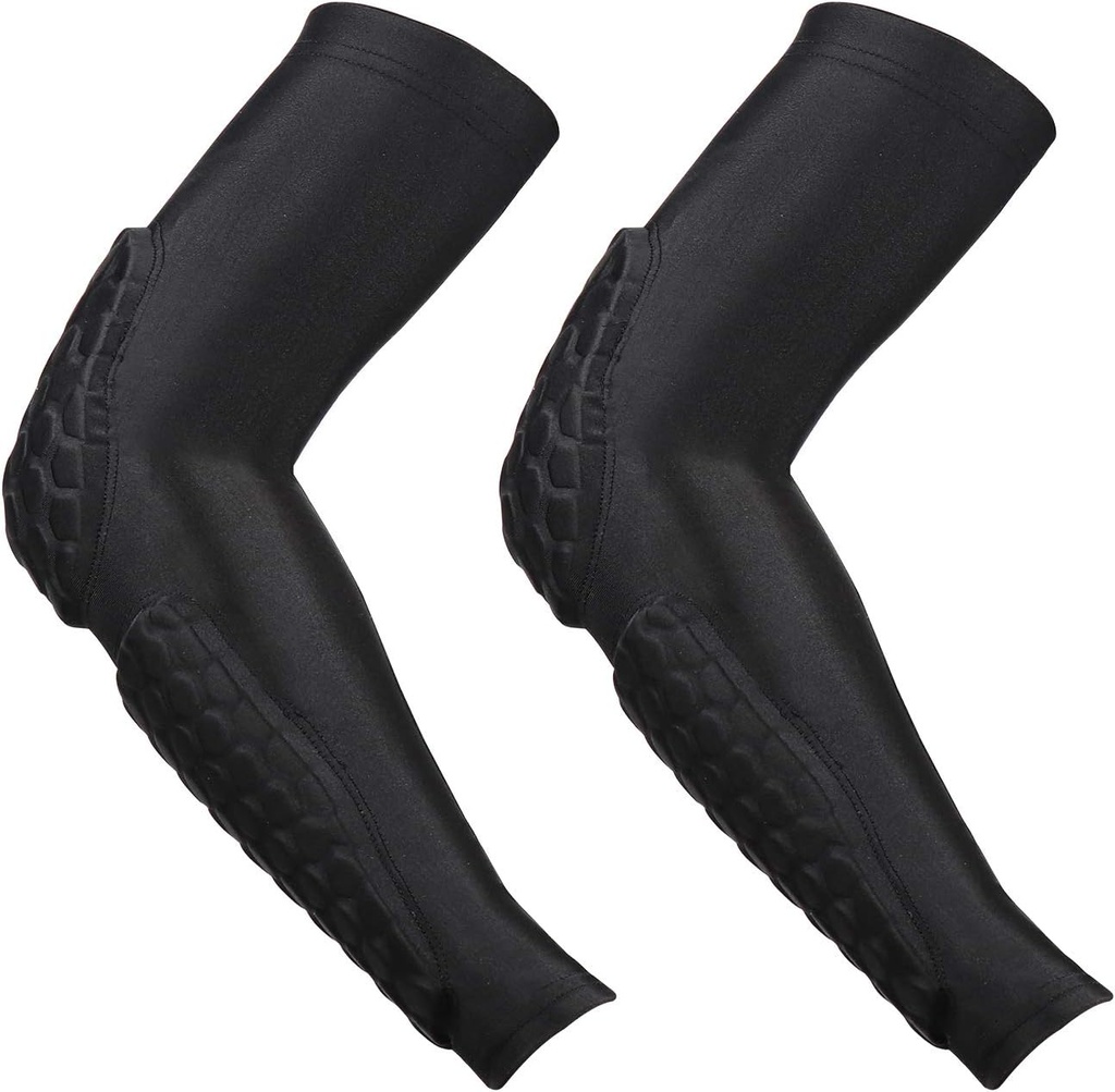 GUOZI Arm Elbow ærmer, [2 pakke] Honeycomb Crashproof Arm Elbow Pads for ungdom voksen Sports Basketball Volleyball