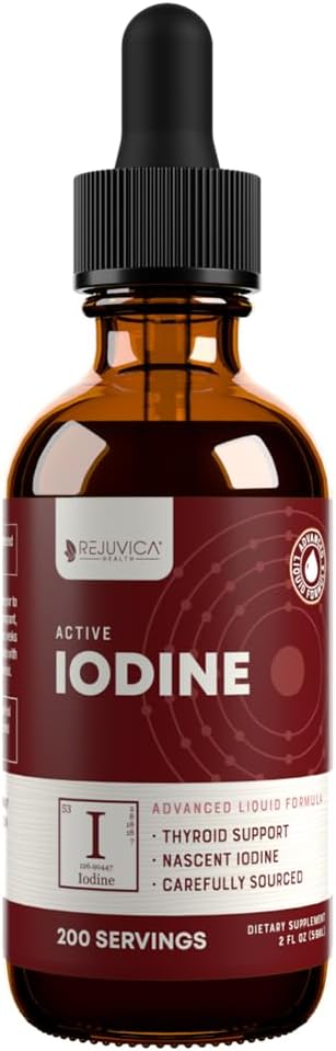 Aktivt jodin - Nascent jodin Drops - flytende levering for bedre absorpsjon - støtter sunn energi, vitalitet og jodinnivå