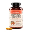NatureWise Curcumin Turmeric 2250mg - 95% Curcuminoids & BioPerine Black Pepper ekstrakt for avansert absorpsjon - Daglig felles og immun helsestøtte - Vegansk, ikke-GMO, 90 greve[30-dagers forsyning]