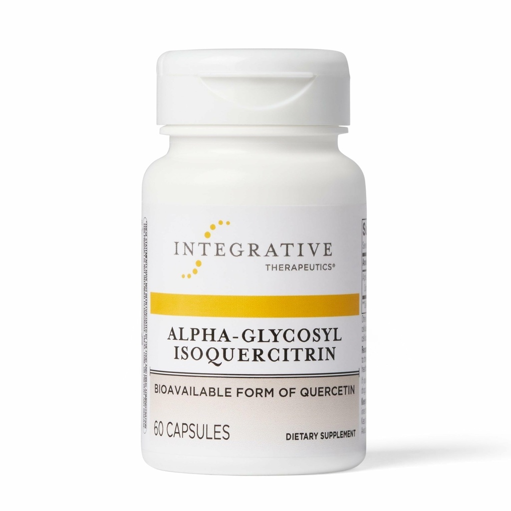 Integrative Therapeutics Alpha-Glycosyl Isoquercitrin - Quercetin Supplement for Cell Helse og Antioksidant Pathway Support* - Støtter Cell Integritet* - Vegan & Dairy-Free - 60 greve (60 Services)