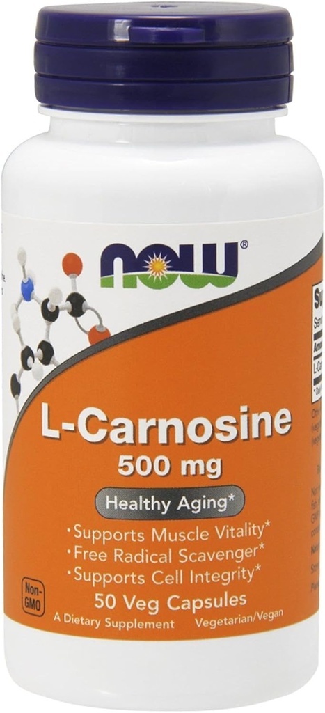L-Carnosin 500mg - Vegetarisk - Nå Mat - 50 - VegCap