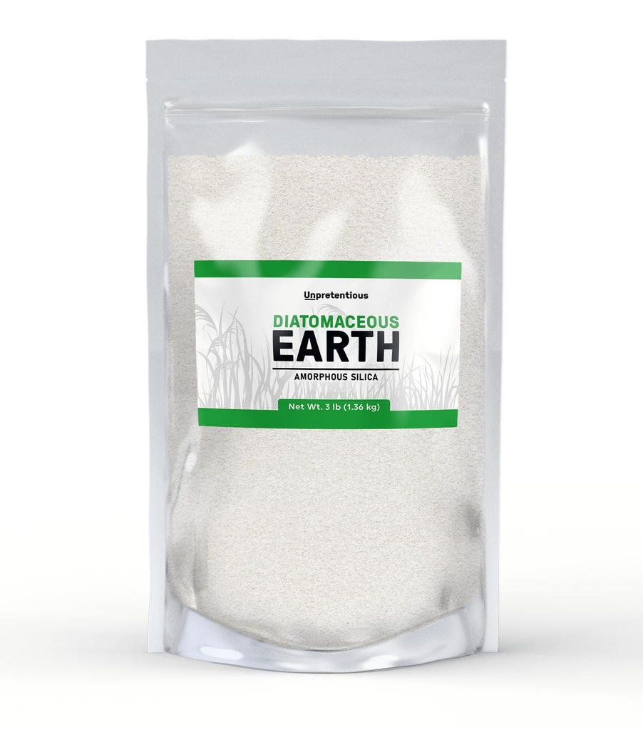 Upretensiøs Diatomaceous Earth, Freshwater Amorfous Silica (48 Ounce)