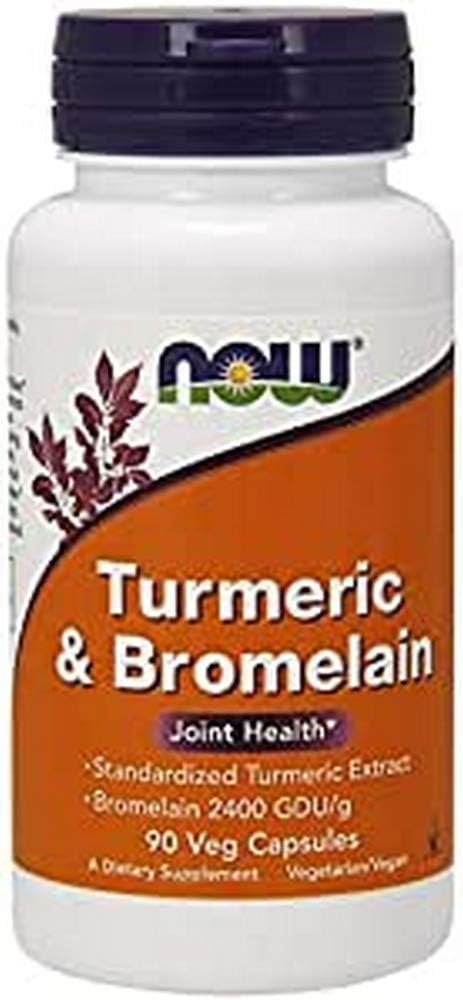 Nå Turmeric & Bromelain, 90 Vegetariske kapsler