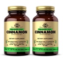 Solgar Cinnamon - 100 Grønnsaker Kapsler, Pakke med 2 - Full Styrke (FP) - Ikke-GMO, Vegan, Glutenfri, Dairy Free, Kosher - 200 Total Services