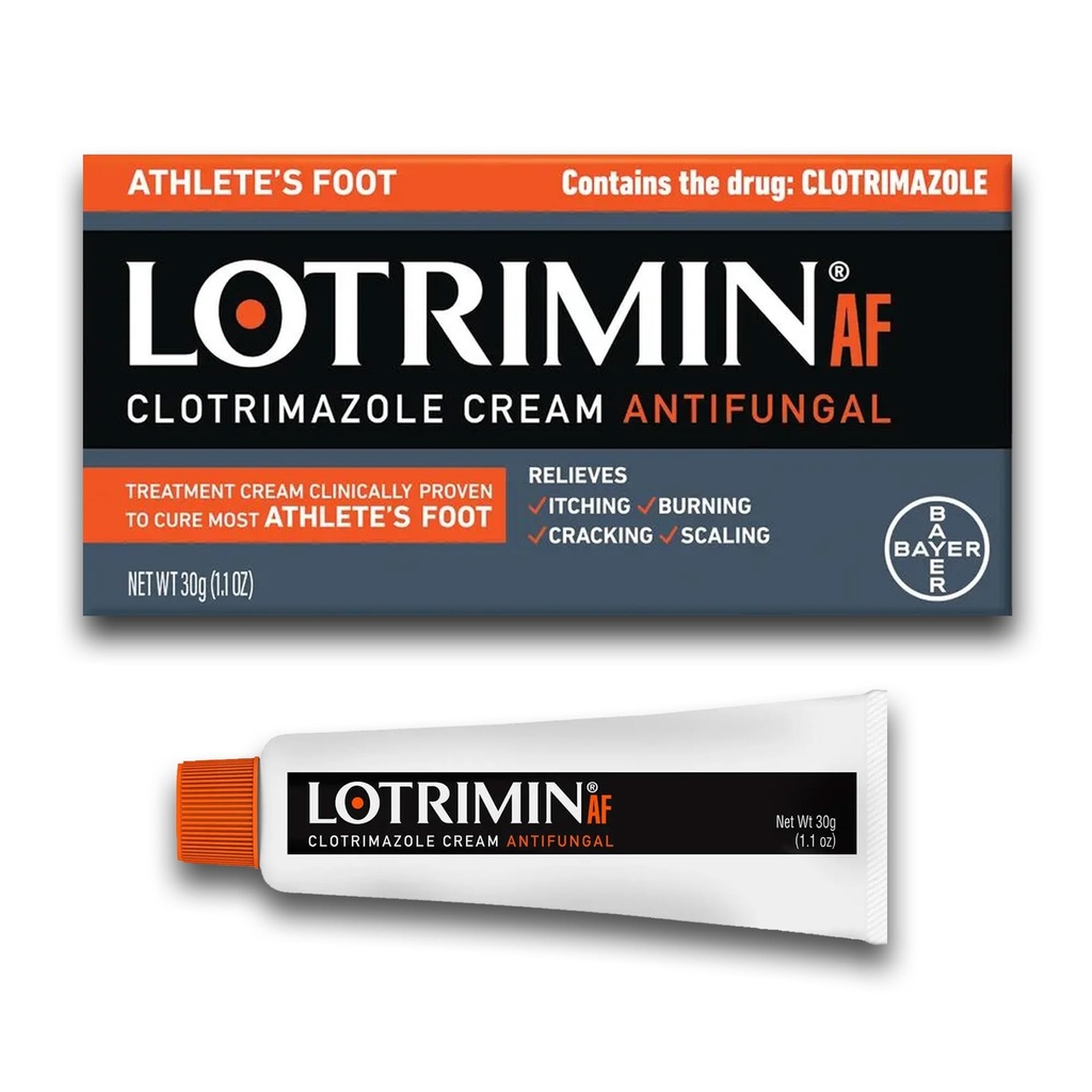 Lotrimin AF Cream: Atletes fot 1% Clotrimazol Antifungal behandling, klinisk bevist effektiv, 1.1 Ounce (ny look)
