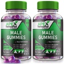 (2 pakke) Apex Testodrive, Apex Testodrive Kosttilskudd for menn, Apex Testodrive vant all-naturlig formel for total velvære og topp ytelse, Apex Testo Drive Gomitas anmeldelse (120 Gummies)