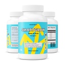 SMARTGROW 5-i-1 fremmer sterke bein øye og helse kalsium, vitamin D3, aminosyrer - søvnhjelp, immunstøtte, hjerne og øye helse - 90 kapsler