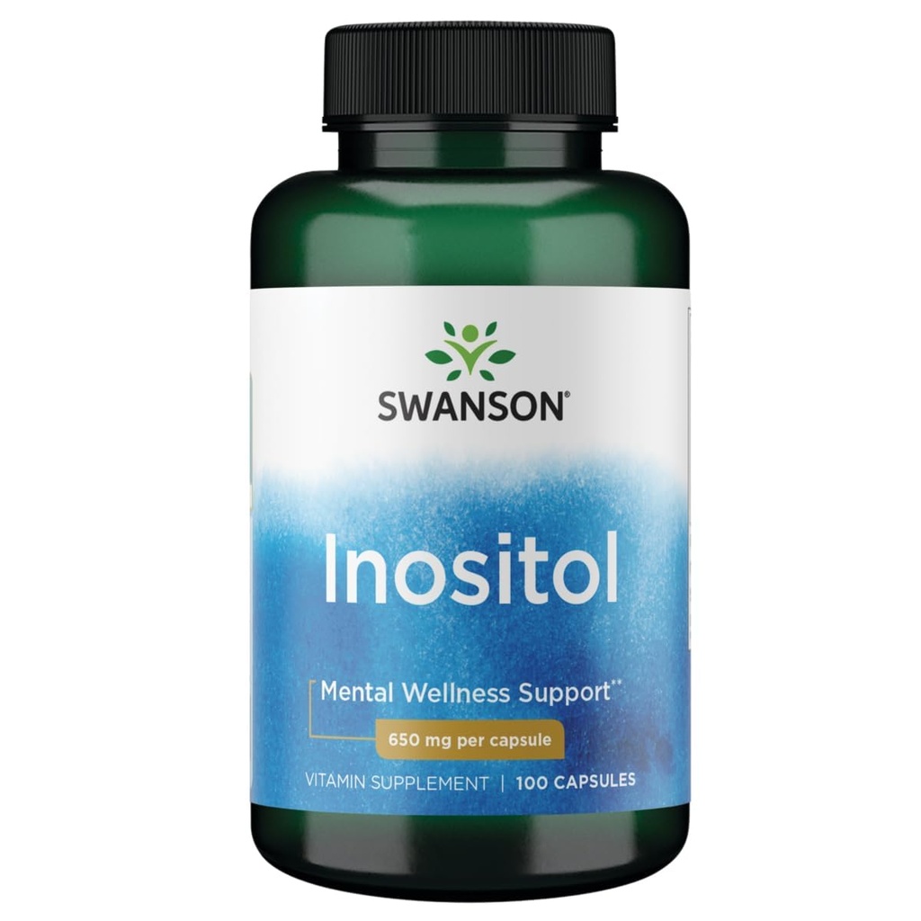 Swanson Inositol 650 Milligrams 100 kapsler