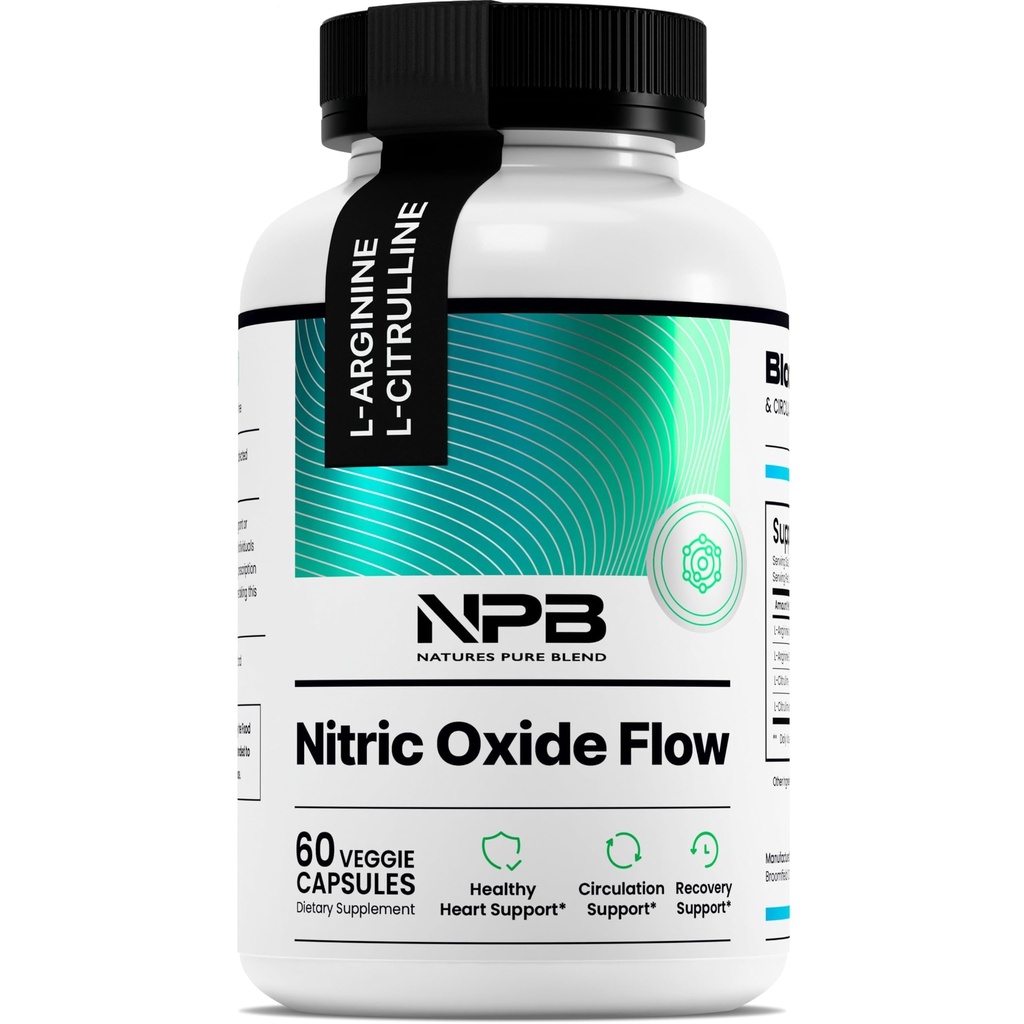 Naturens ren blanding nitric oksid kosttilskudd for menn – L-arginin L-citrullin – hjerte støtte og flyt sirkulasjon Booster – 1500MG L Arginin og L Citrullin, preworkout, Bodybuilding