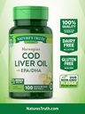 Naturens sannhet Norsk Cod Liver Oil Dietary Supplement - 100 Softgels, Pakke med 6