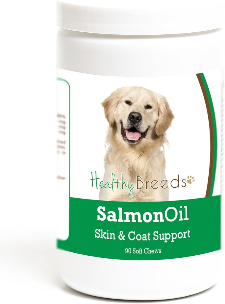 Sunn avler Golden Retriever Salmon Oil Myk Chews 90 greve