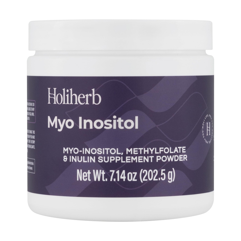 Holiherb Myo Inositol + Metylfolat Supplement for kvinner Fertilitet Kosttilskudd for Hormonal Balance & Ovarian helsestøtte | 4g Myo Inositol per servering | 50 Serveringer