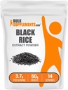 BulkSupplements.com Black Rice Extract pulver - Svart ris pulver, Glutenfri Supplement - Uflavorert, 3,7 g per servering, 50g (1,8 oz) (pakke av 1)