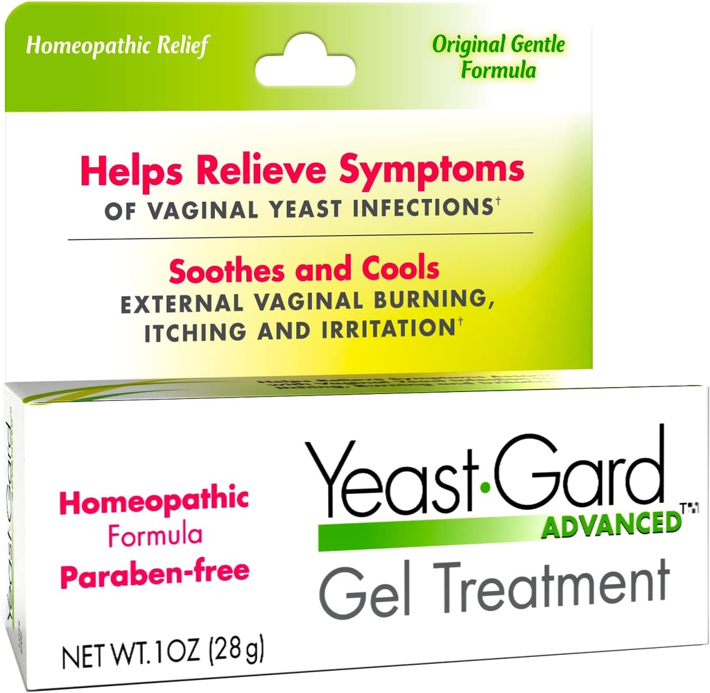 YeastGard Advanced Homeopatisk Yeast Behandling Vaginal Gel -Hvit 1 oz