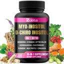 Zolotus Myo-Inositol & D-Chiro Inositol Ideell Tilsetning med Bitter Melon, Melk Thistle, Turmeric, Gymnema, Chasteberry, Ceylon Cinnamon, Ashwagandha, Berberine - 90 Kapsler