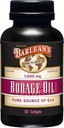 Barleans boreolje kosttilskudd, kalde presset ren borefrøolje Supplement Softgels for menn og kvinner, 1000 mg GLA fettsyrer, 60 greve
