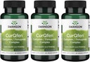 Swanson kontrollert release Curqfen Curcumin/Fenugreek Complex 60 Veg Kapsler (3 pakke)