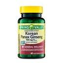 Konvergens Korean Panax Ginseng Vegetariske kapsler, 100 mg, 60 greve