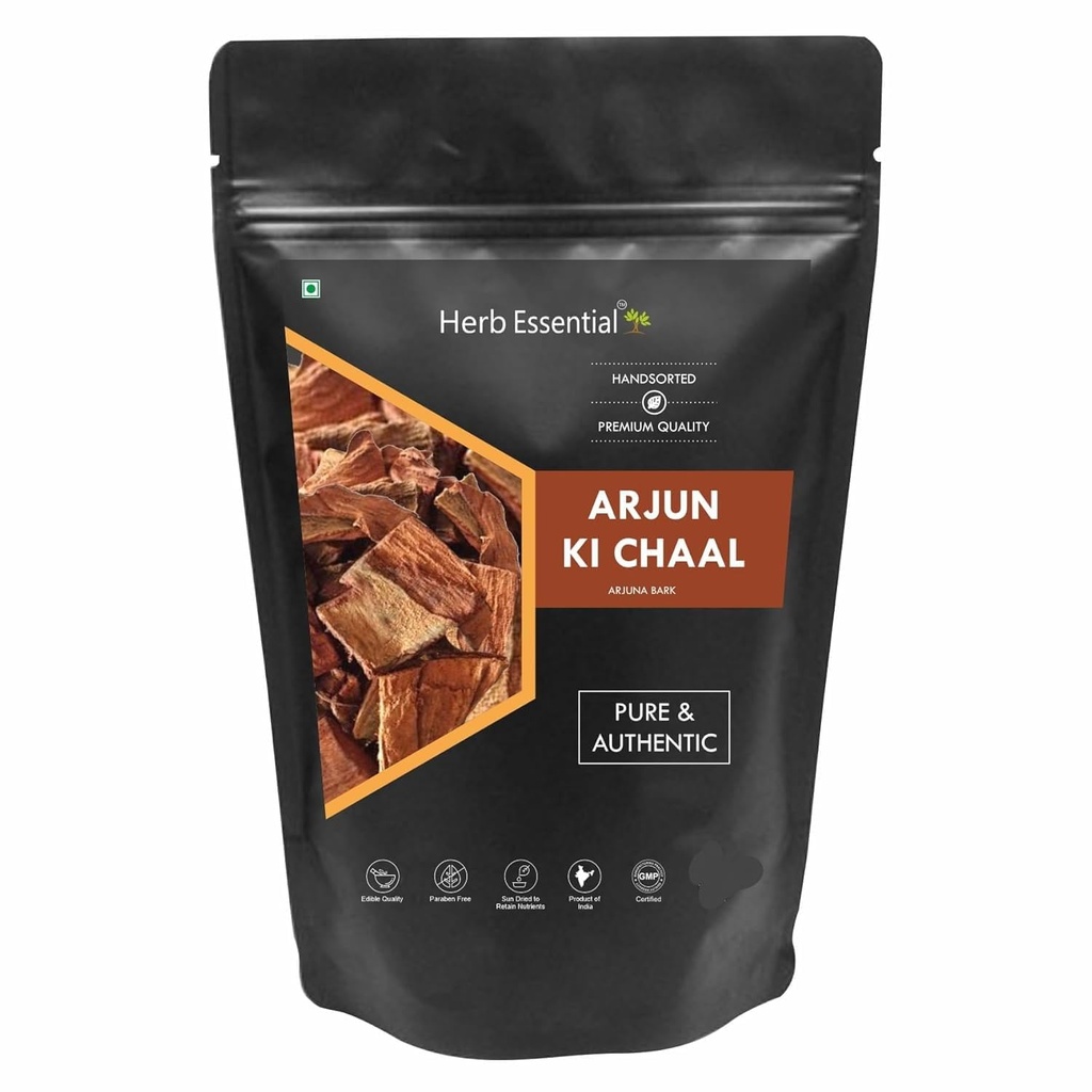 Arjun ki Chaal- Raw, Terminalia Arjuna Bark | Rå tørr organisk Arjun tre Bark,Sun tørket 200 gm