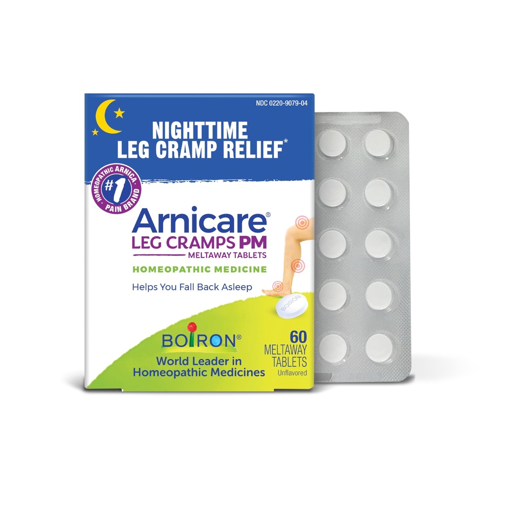 Boiron Arnicare Ben Cramps PM for nattlig relief fra camping og stivhet i føtter eller kalver - 60 tabletter