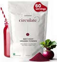 Organic Beet Root Powder - California Voksen, 100% USDA Certified Organic - Nitric oksid Boost, Vegansk Supermat for hjerte helse menn og kvinner, blodtrykk og energi, ikke-GMO (60 serveringer)