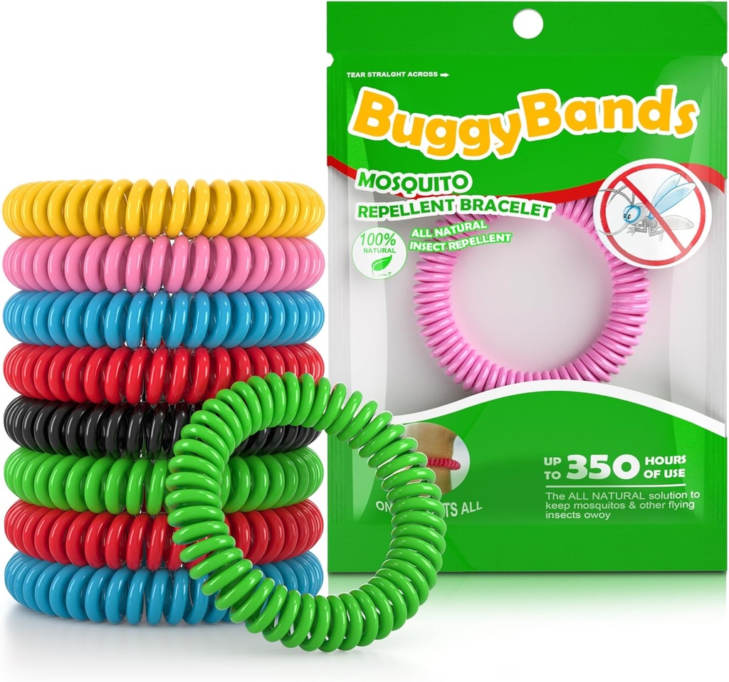 48 Pack Mosquito Repellent armbånd, Individuelt innpakket, DEET gratis, naturlig og vanntett bånd
