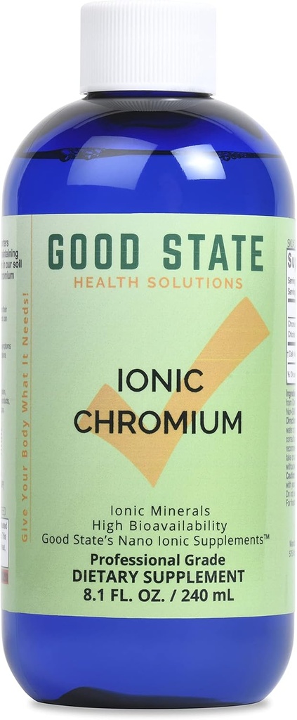 God stat flytende ioniske kromi (96 porsjoner på 600 mg - 8 fl oz)
