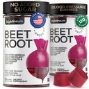 Beets for høyt blodtrykk 120 stk (2 pakke) - Beet Root Chews med Pomegranate Juice pulver - Nitric Oxid Gummies for energi, Cardio helse - Gummy Supplement for menn og kvinner - Sukkerfri