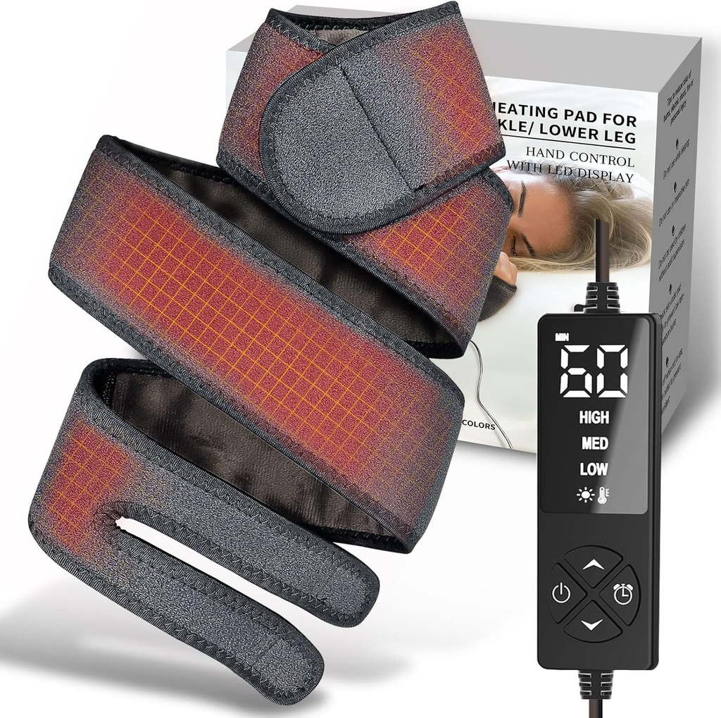 Lang liten oppvarming pad for hender Wrist Arm Elbow smerte relief, Heated Wrap for golfspillere Tennis Elbow, Cubital Carpal Tunnel, Knee Joint Arthritis Ben Ankel Plantar Fassilitis, Achilles Tendonitis