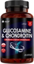 Glukosamin og Chondroitin høy styrke - med MSM (365 tabletter) ekstra absorbensberiket med vitamin C, Glukosamin Sulfat Chondroitin Sulphate Glutenfri, GMP, 365 Kosttilskudd Tabletter