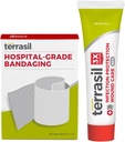 Terrasil sårpleie førstehjelpssett: medisinsk bandasje og sår healing ointment, infeksjonsbeskyttelse for sengesore, trykksorbere, Ulcers, blemmere, Cuts. Dermatolog-testet (0,5oz, 2"x18" Bandage)