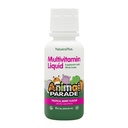 NaturesPlus Animal Parade Barnevæske Multivitamin - Tropisk Berry Flavor - 8 floz - Hele mattilskudd - Vegetarisk, Glutenfri - 16 Serveringer