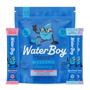 Waterboy Weekend Recovery Variety | 3200mg Electrolyte Powder Packets | Ginger + L-Theanine + vitaminer | Ingen sukker, Alt naturlig, Glutenfri | 24 Drikke Stick Blander (Variety Pack)