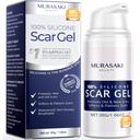 100% silikonscarr Gel Scar Cream - Advanced Scar Gel for kirurgiske arr, C-del, strekkmerker, Acne, Skade, Burns, Keloids, Gamle og nye arr 1.06oz(30g) (maksimum styrke 100% silikon)
